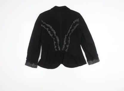 Marks and Spencer Women Black Blazer Size 16