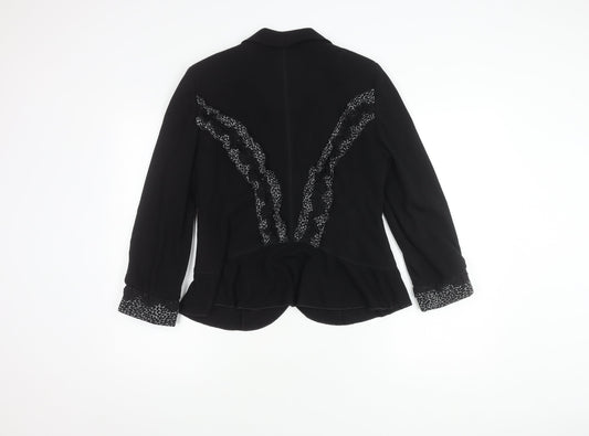 Marks and Spencer Women Black Blazer Size 16