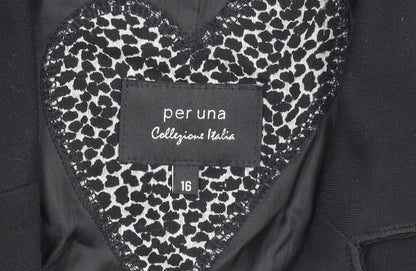 Marks and Spencer Women Black Blazer Size 16