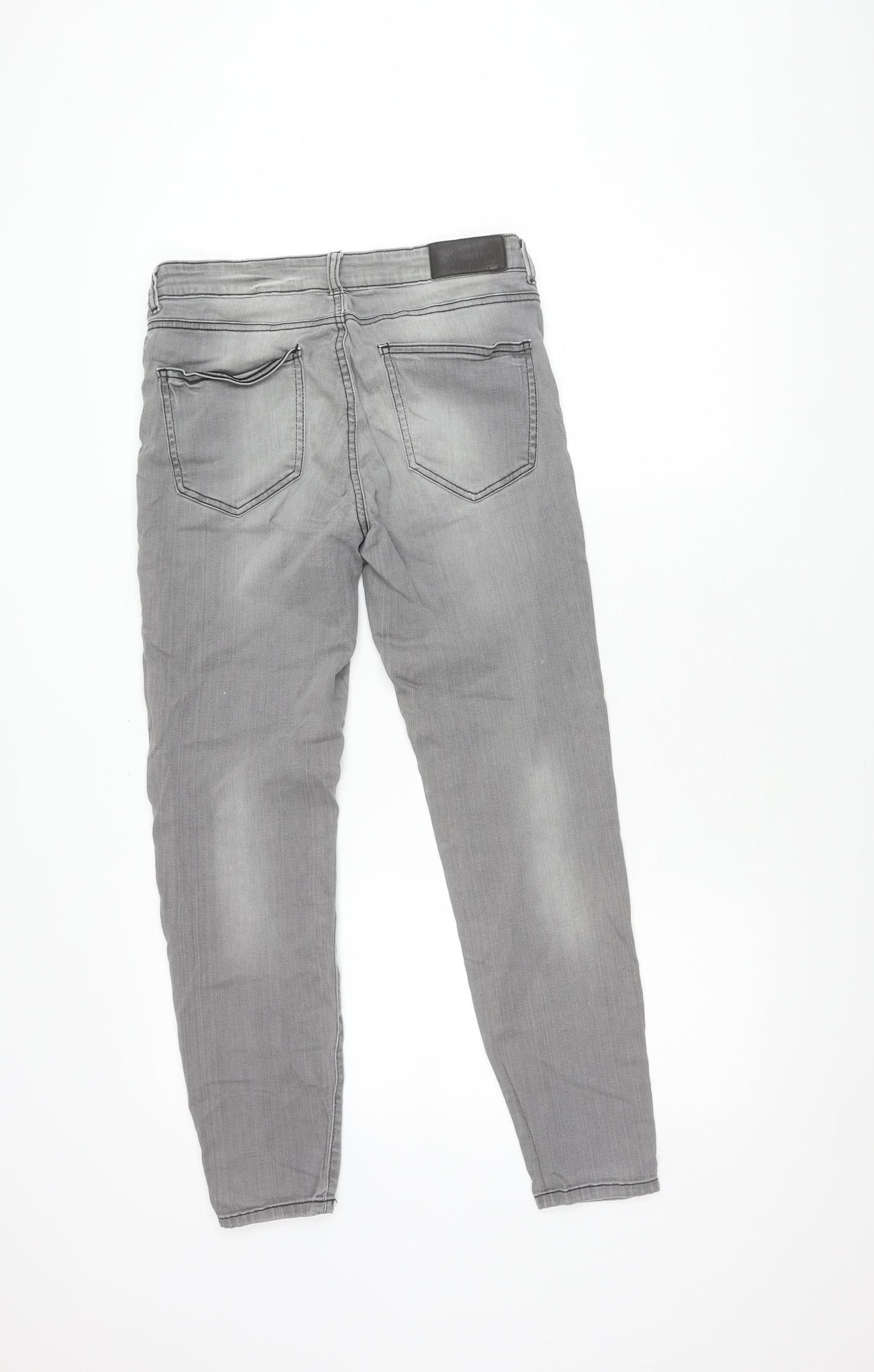 Mens UK Size 32 Noisy may Slim Fit Straight Grey Jeans