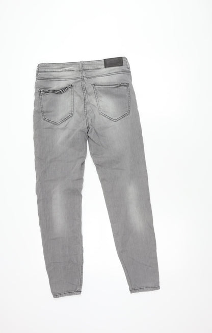 Mens UK Size 32 Noisy may Slim Fit Straight Grey Jeans
