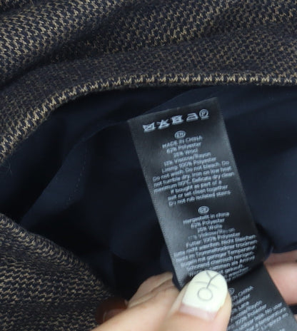 Hobbs Women's Sheath Dress, Brown Herringbone, Size 10, Classic Business