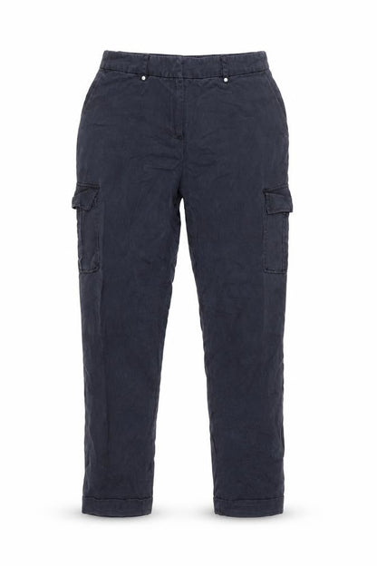 Womens UK Size 12 Mint Velvet Relaxed Fit Cargo Black Trousers