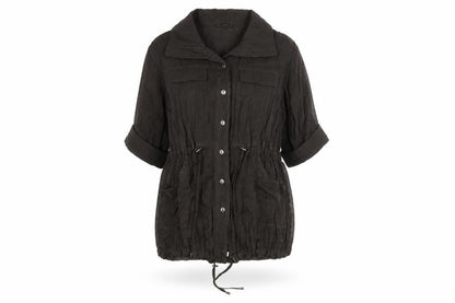 Picadilly Women’s Black Button-Up Blouse, Medium, Casual Chic