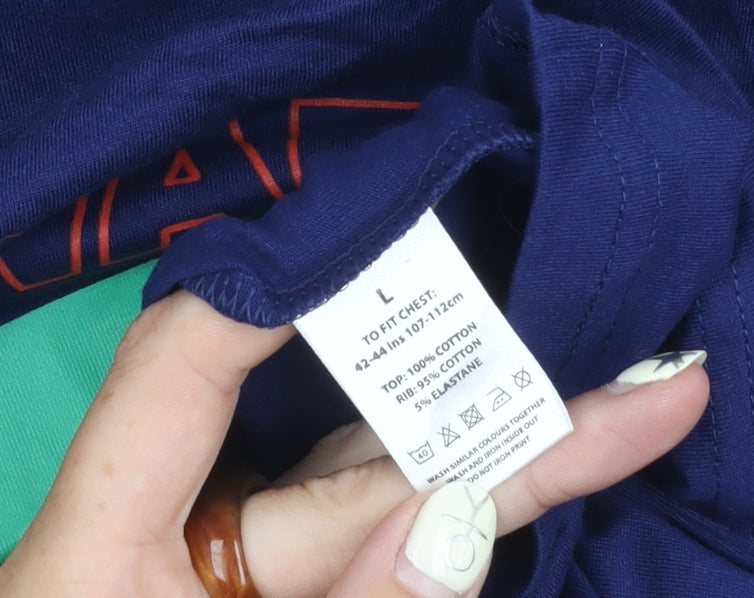 Star Wars Men's Large Blue Christmas Stormtrooper T-Shirt