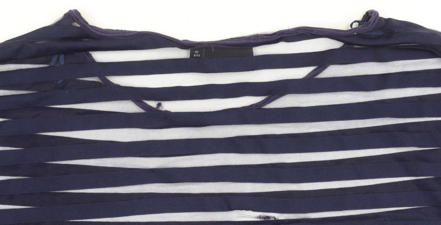 Womens UK Size 8 NEXT Blue Basic T-Shirt