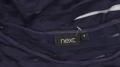 Womens UK Size 8 NEXT Blue Basic T-Shirt