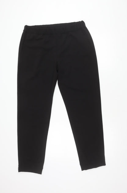 Womens UK Size 12 French Connection Regular Fit  Black Trousers