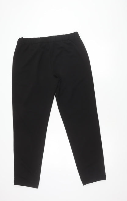 Womens UK Size 12 French Connection Regular Fit  Black Trousers