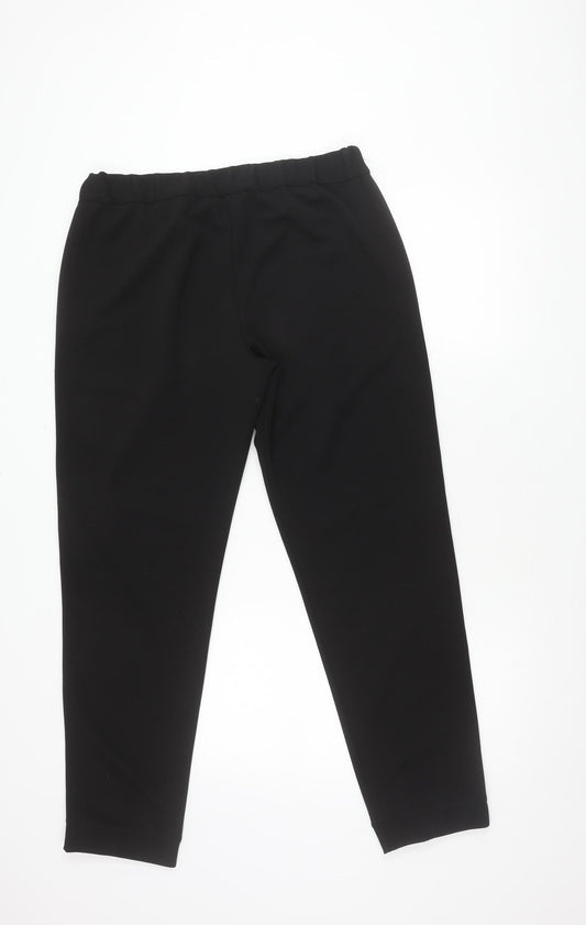 Womens UK Size 12 French Connection Regular Fit  Black Trousers