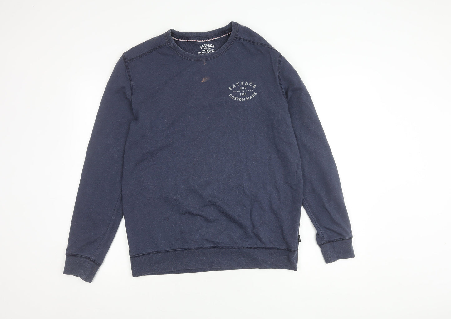 Mens UK Size M FatFace Blue Pullover Sweatshirt