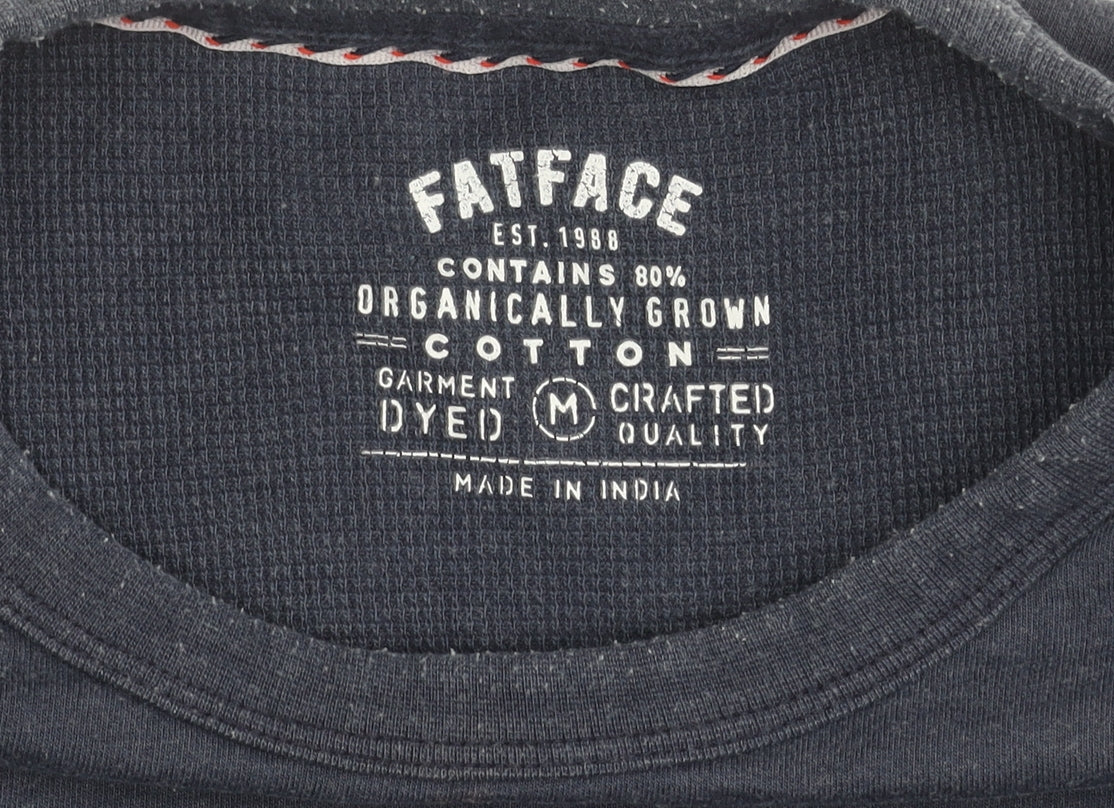 Mens UK Size M FatFace Blue Pullover Sweatshirt