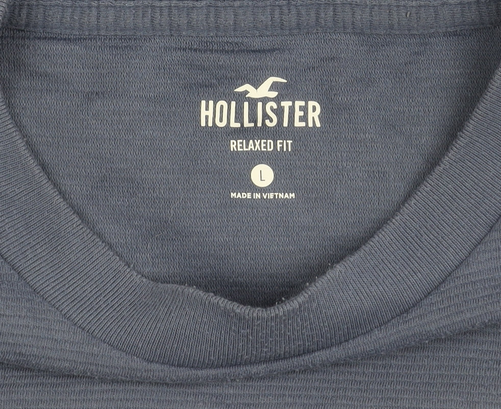 Mens UK Size L Hollister Blue  T-Shirt