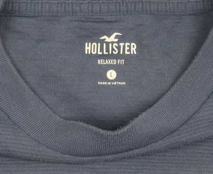 Mens UK Size L Hollister Blue  T-Shirt