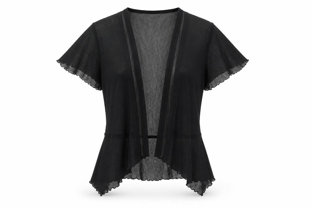 Womens UK Size 14 Marks and Spencer Black Wrap Blouse