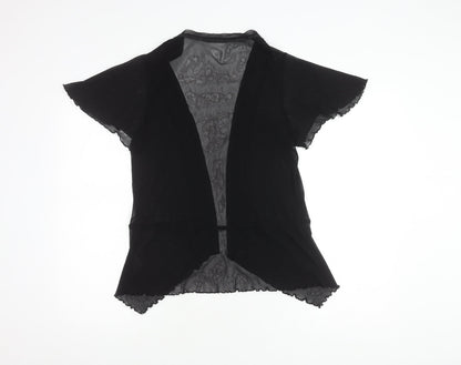 Womens UK Size 14 Marks and Spencer Black Wrap Blouse