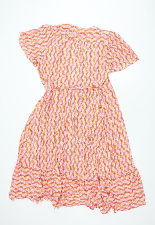 Marks and Spencer Women's Pink Floral Knee Dress