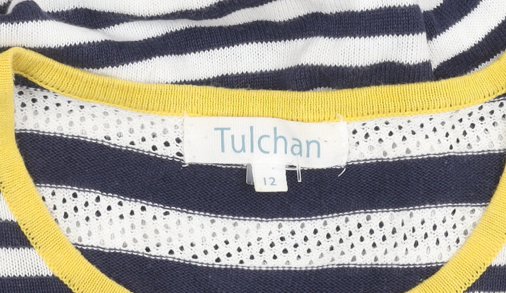 Womens UK Size 12 Tulchan Multicoloured Pullover Jumper