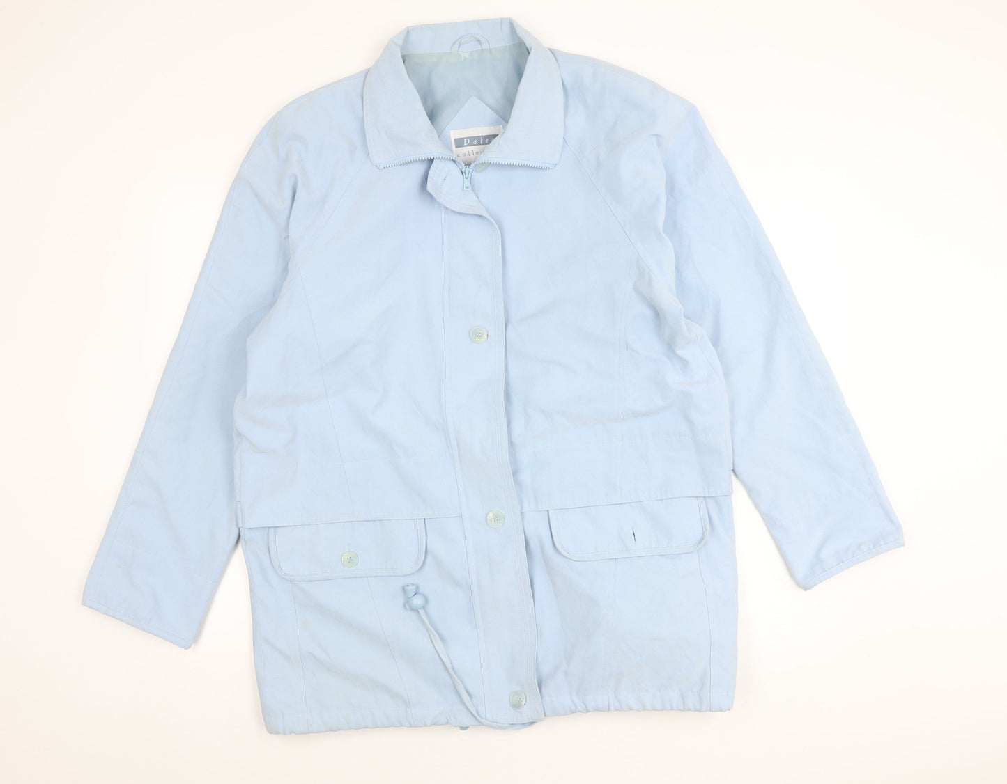 Dales Collection Women's Blue Jacket L Button Detail