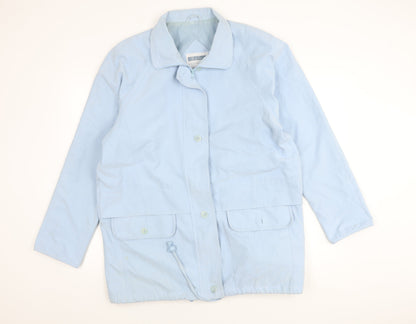 Dales Collection Women's Blue Jacket L Button Detail