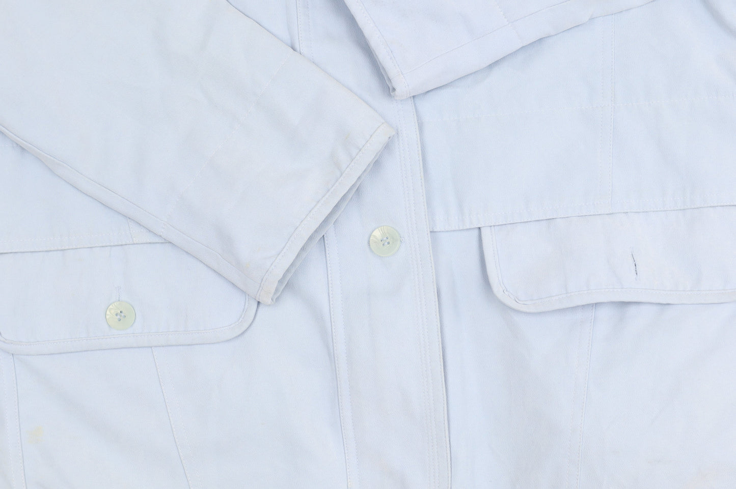 Dales Collection Women's Blue Jacket L Button Detail