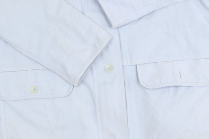 Dales Collection Women's Blue Jacket L Button Detail