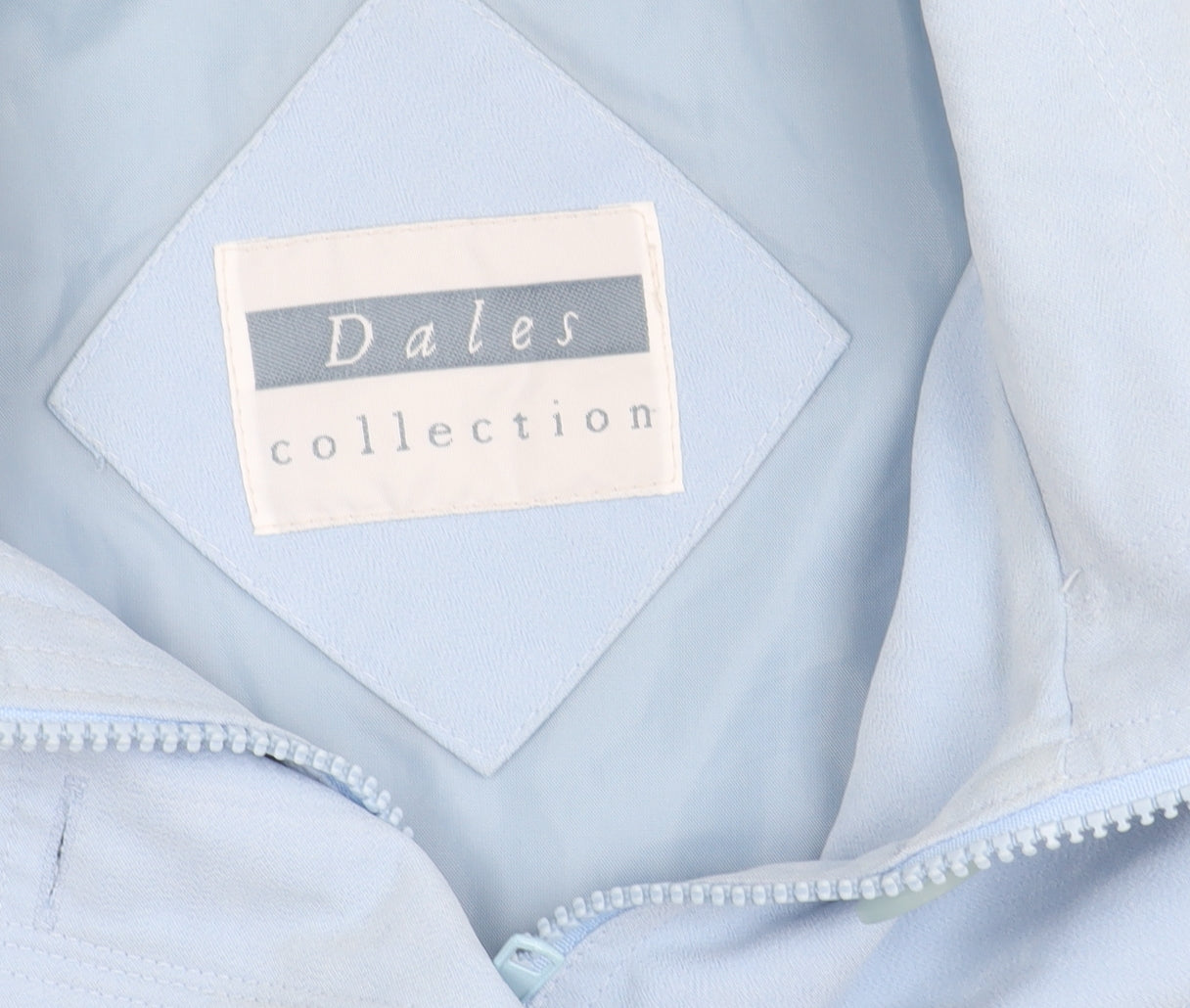 Dales Collection Women's Blue Jacket L Button Detail