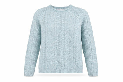 Womens UK Size S Isle Blue Pullover Jumper