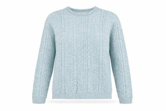 Womens UK Size S Isle Blue Pullover Jumper