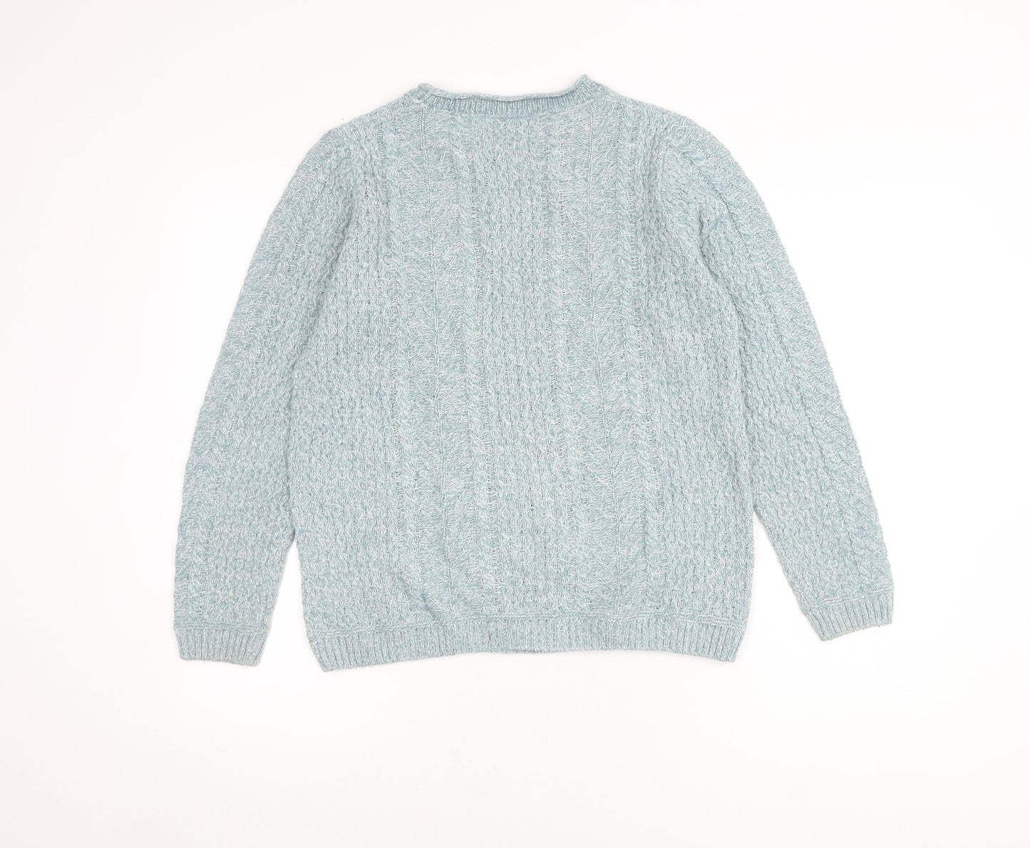 Womens UK Size S Isle Blue Pullover Jumper