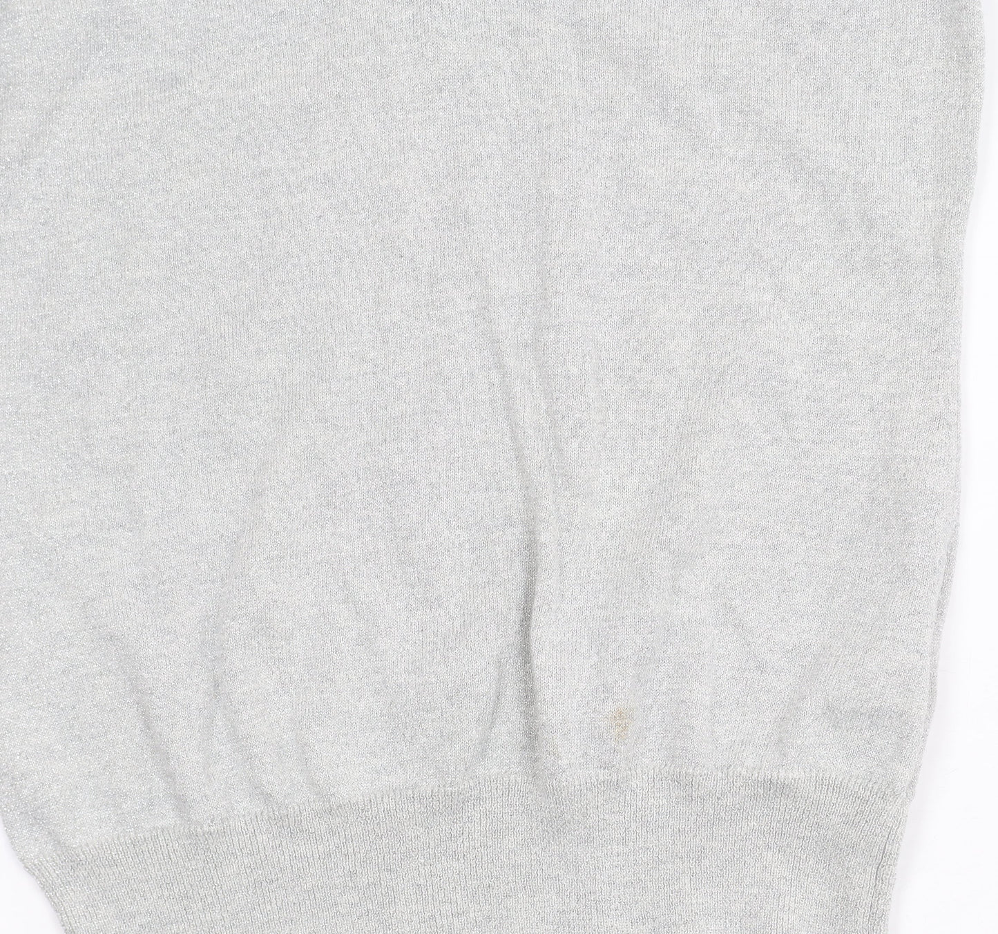 Banana Republic Women's Grey XS V-Neck Pullover Jumper