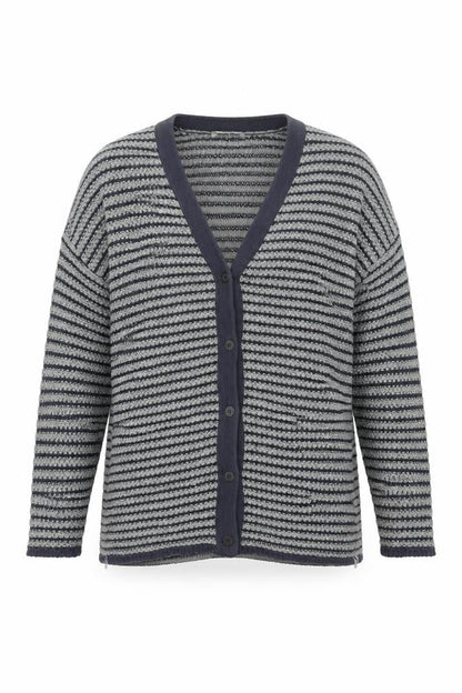 Womens UK Size XL Sandwich Blue Cardigan Jumper