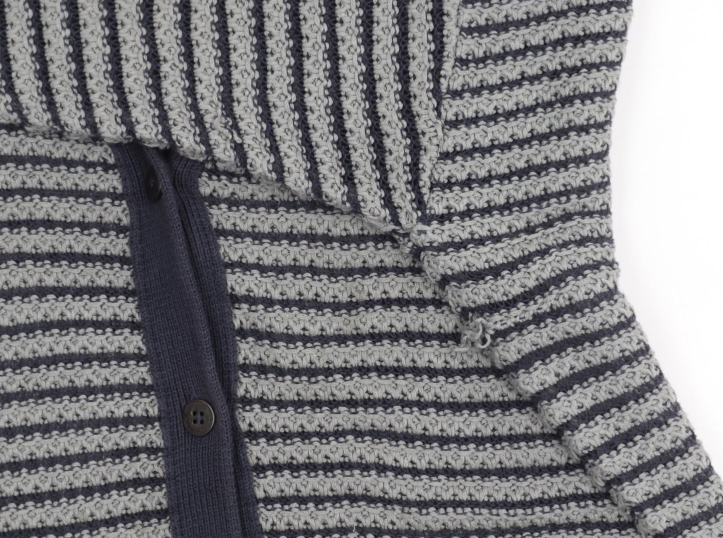 Womens UK Size XL Sandwich Blue Cardigan Jumper