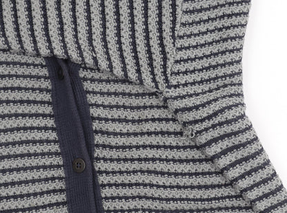 Womens UK Size XL Sandwich Blue Cardigan Jumper