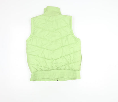 Puma Women's Green Polyester Waistcoat, Size 12