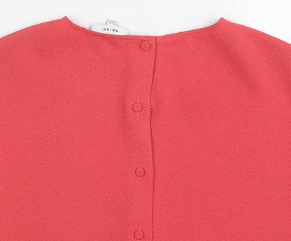 Womens UK Size 6 Reiss Red Basic Blouse