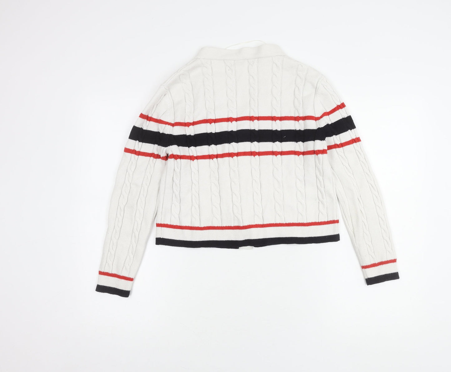 Womens UK Size 12 MNG White Cardigan Jumper