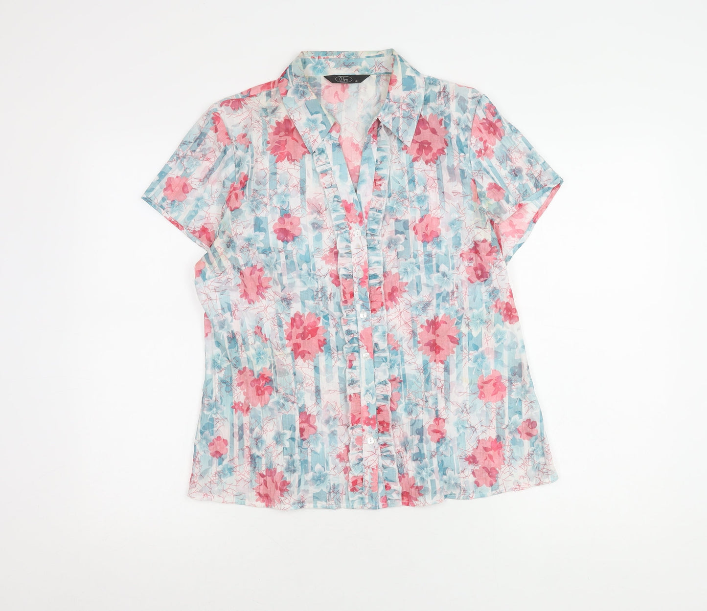 Womens UK Size 14 BM Multicoloured  Blouse