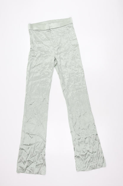 Womens UK Size S Zara Regular Fit  Green Trousers
