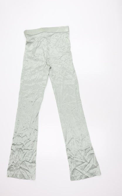 Womens UK Size S Zara Regular Fit  Green Trousers
