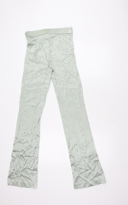 Womens UK Size S Zara Regular Fit  Green Trousers