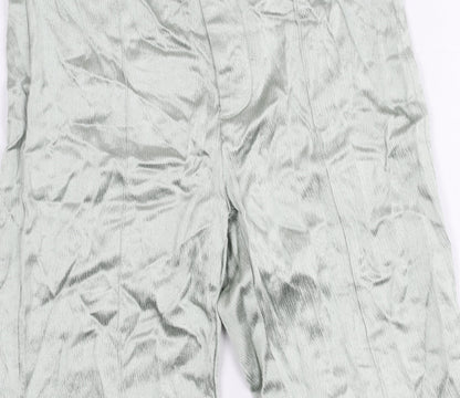 Womens UK Size S Zara Regular Fit  Green Trousers