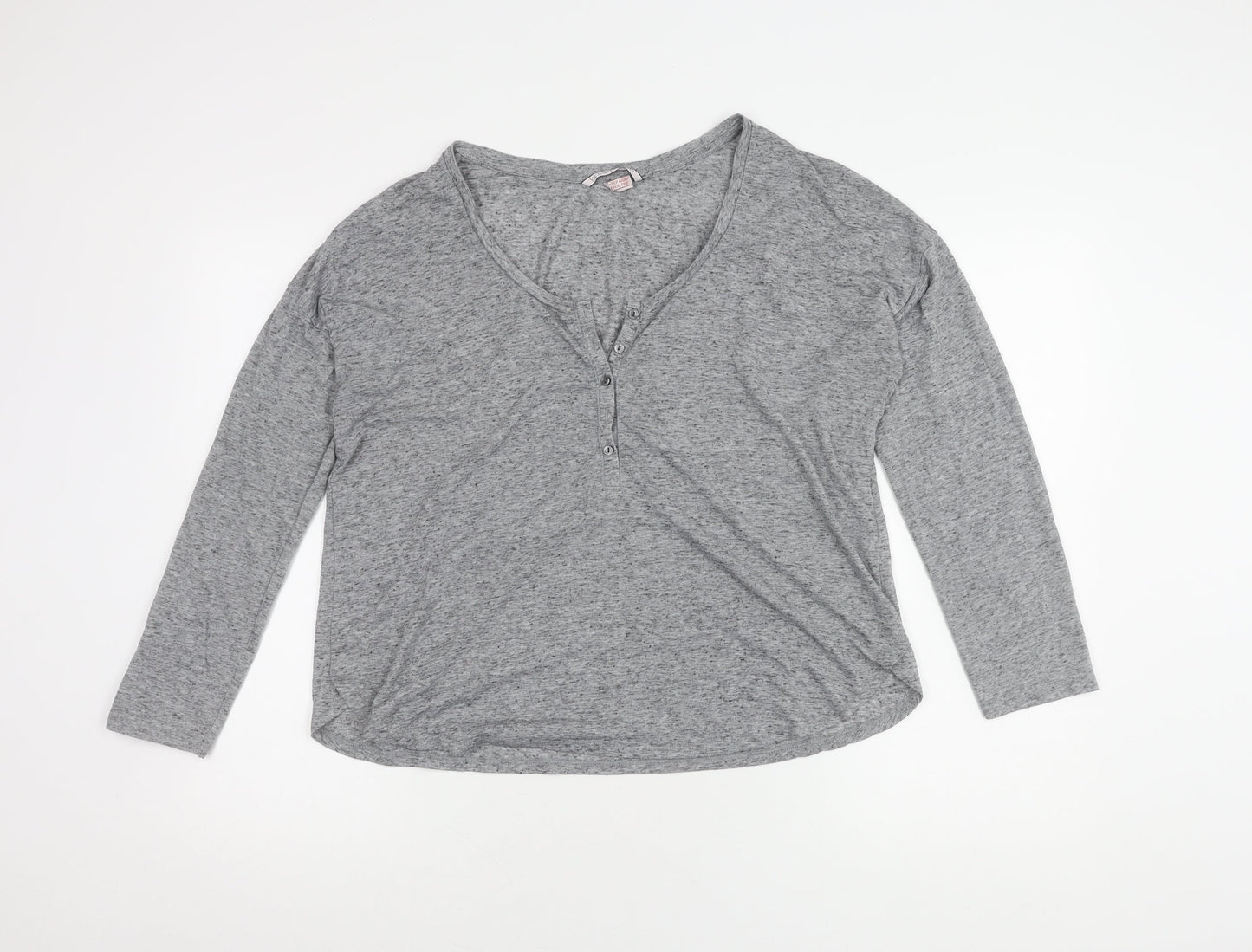 Victoria's Secret Women's Grey M Pyjama Henley Shirt