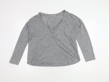 Victoria's Secret Women's Grey M Pyjama Henley Shirt