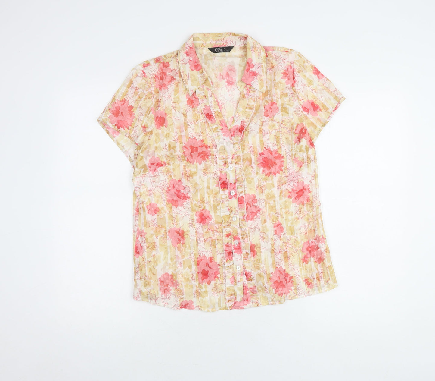 Womens UK Size 14 BM Multicoloured  Blouse