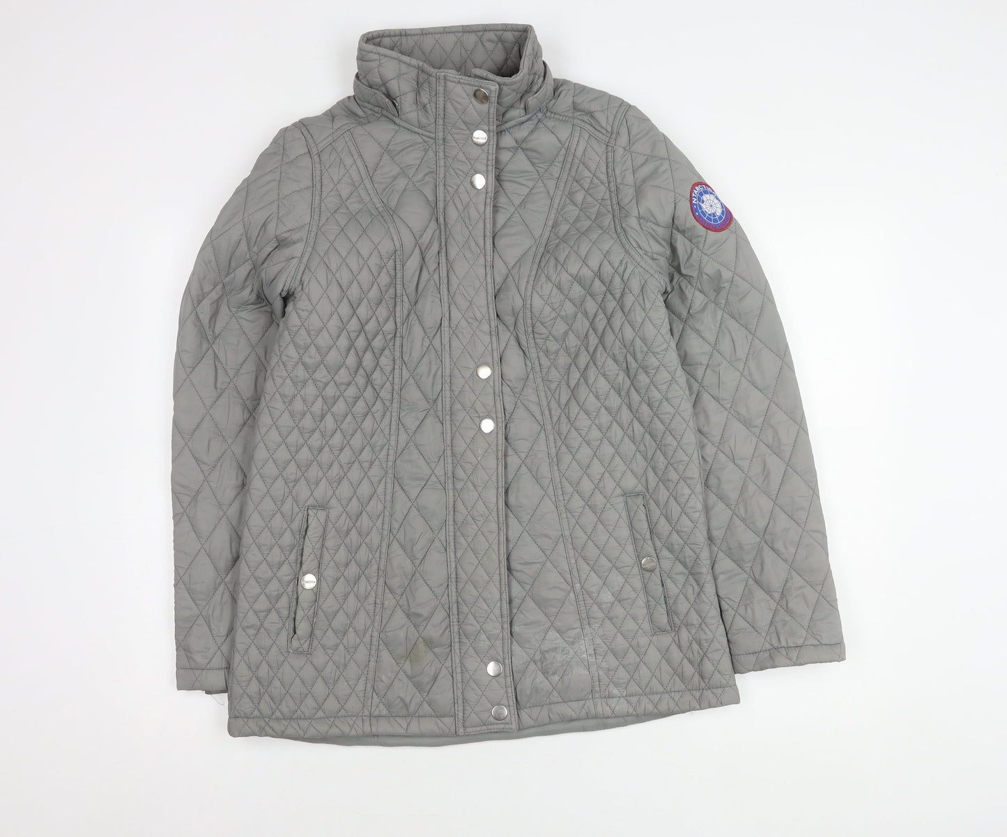 NTARCTICA Women's Grey Quilted Jacket L Winter