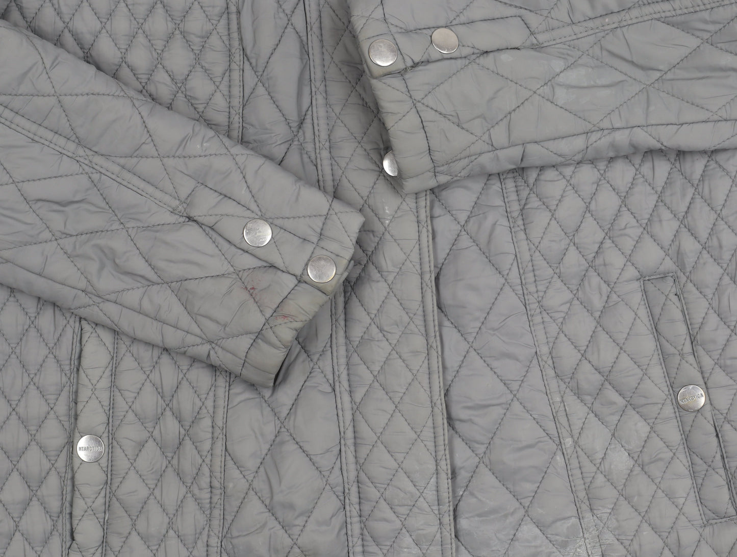 NTARCTICA Women's Grey Quilted Jacket L Winter