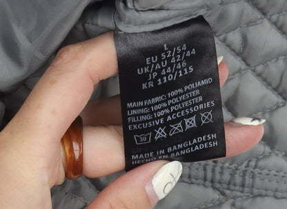 NTARCTICA Women's Grey Quilted Jacket L Winter
