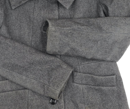 H&M Women's Grey Wool Blend Coat Size 10