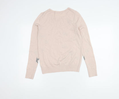 GAP Women's Pink Star Pattern Pullover Jumper XS